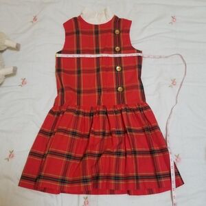 Vintage homemade plaid min dress
